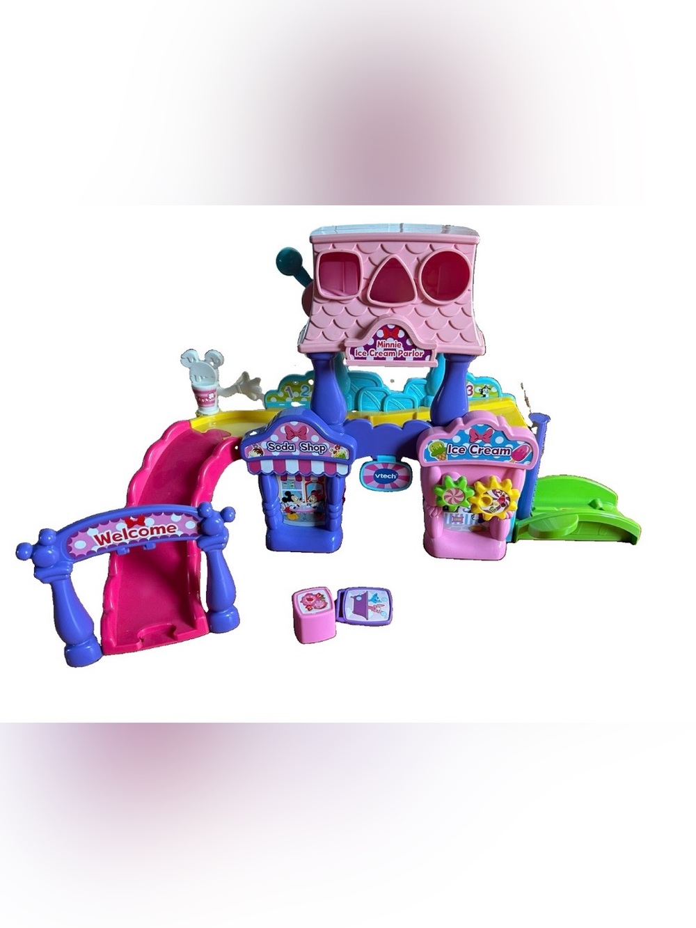 Minnie Ice Cream Parlor Playset - Pink & Purple Pretend-Play Set